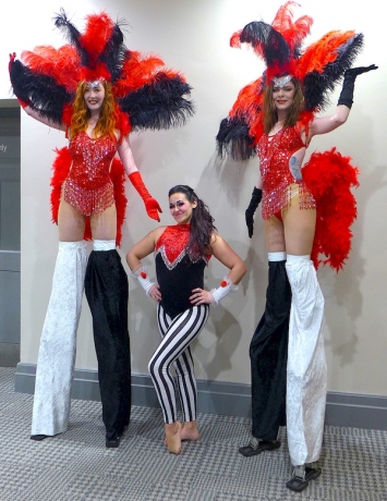  Showgirl Stiltwalkers